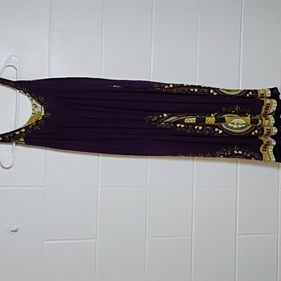 Advance Apparel Free Size Rayon Gauze Art to Wear Boho Tank Dress Pockets - Picture 14 of 14